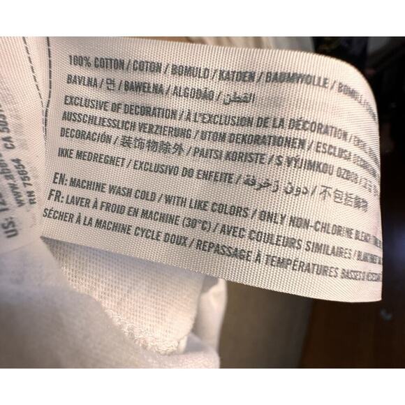 Men Abercrombie & Fitch Applique Spell Out Graphic Slub Knit Cotton T-Shirt Sz L - Picture 12 of 13